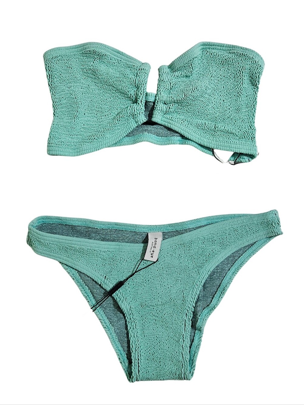 Bond-Eye Bikini Set Blake Bandeau/Sign Brief Strapless Jelly Mint Swimsuit O/S